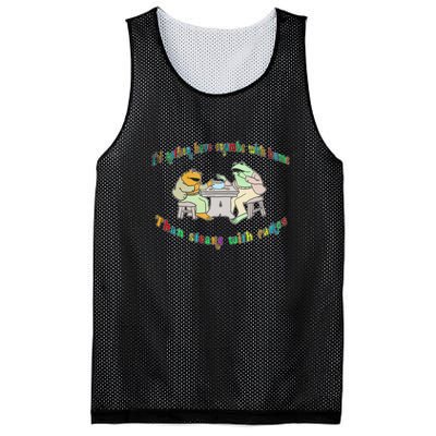 Frog I'd Rather Have Crumbs With Bums Mesh Reversible Basketball Jersey Tank