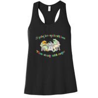 Frog I'd Rather Have Crumbs With Bums Women's Racerback Tank