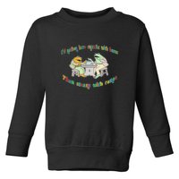 Frog I'd Rather Have Crumbs With Bums Toddler Sweatshirt