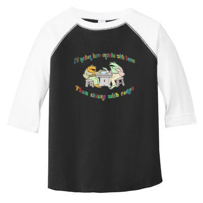 Frog I'd Rather Have Crumbs With Bums Toddler Fine Jersey T-Shirt