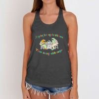 Frog I'd Rather Have Crumbs With Bums Women's Knotted Racerback Tank