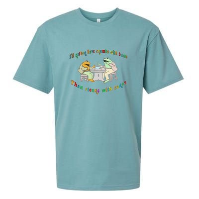 Frog I'd Rather Have Crumbs With Bums Sueded Cloud Jersey T-Shirt