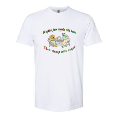 Frog I'd Rather Have Crumbs With Bums Softstyle CVC T-Shirt