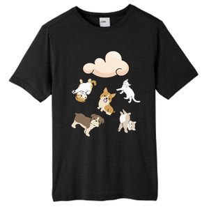 Funny Idiom Raining Cats And Dogs Kitten Puppy For Pet Lover Tall Fusion ChromaSoft Performance T-Shirt