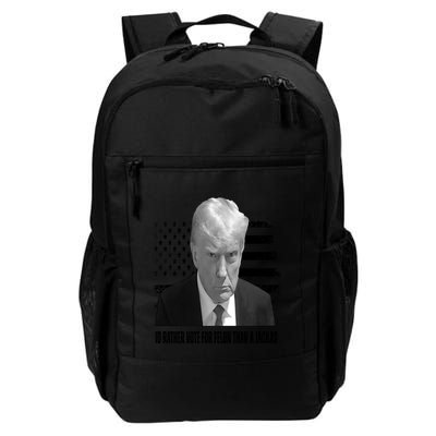 Funny Id Rather Vote For Felon Than A Jackass Funny Trump Daily Commute Backpack