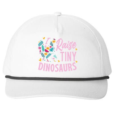 Funny I Raise Tiny Dinosaurs Chicken Joke Farmer Snapback Five-Panel Rope Hat