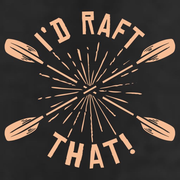Funny I'd Raft That River Paddling White Water Rafting Gift 7 Panel Mesh Trucker Snapback Hat