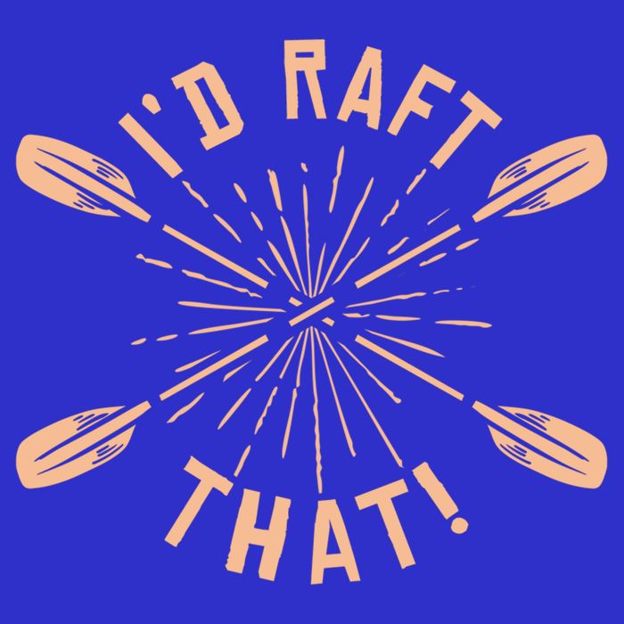 Funny I'd Raft That River Paddling White Water Rafting Gift Visor