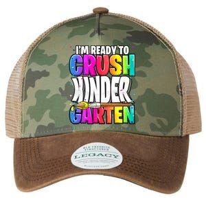 Funny I'm Ready To Crush Kindergarten Back To School Legacy Tie Dye Trucker Hat