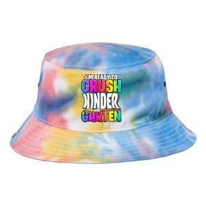 Funny I'm Ready To Crush Kindergarten Back To School Tie Dye Newport Bucket Hat