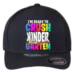 Funny I'm Ready To Crush Kindergarten Back To School Flexfit Unipanel Trucker Cap