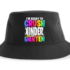 Funny I'm Ready To Crush Kindergarten Back To School Sustainable Bucket Hat