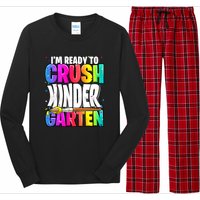 Funny I'm Ready To Crush Kindergarten Back To School Long Sleeve Pajama Set