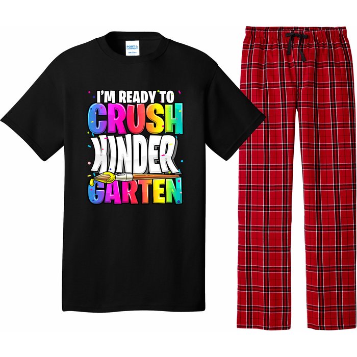 Funny I'm Ready To Crush Kindergarten Back To School Pajama Set