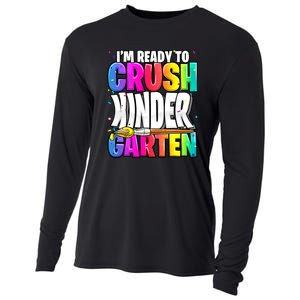 Funny I'm Ready To Crush Kindergarten Back To School Cooling Performance Long Sleeve Crew