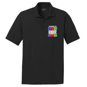 Funny I'm Ready To Crush Kindergarten Back To School PosiCharge RacerMesh Polo