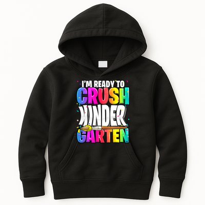 Funny I'm Ready To Crush Kindergarten Back To School Kids Hoodie