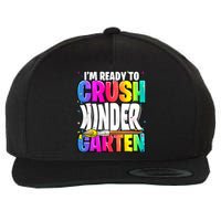 Funny I'm Ready To Crush Kindergarten Back To School Wool Snapback Cap