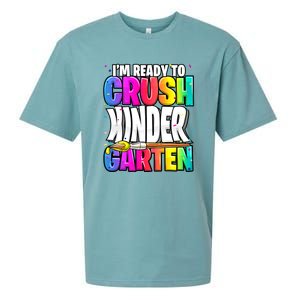 Funny I'm Ready To Crush Kindergarten Back To School Sueded Cloud Jersey T-Shirt