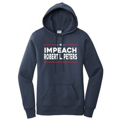 Funny Impeach Robert L Peters Anti Joe Biden Women's Pullover Hoodie