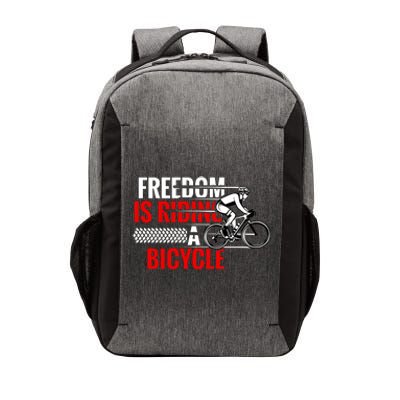 Freedom Is Riding A Bicycle Vector Backpack