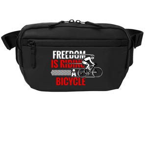 Freedom Is Riding A Bicycle Crossbody Pack