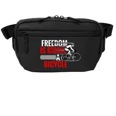 Freedom Is Riding A Bicycle Crossbody Pack