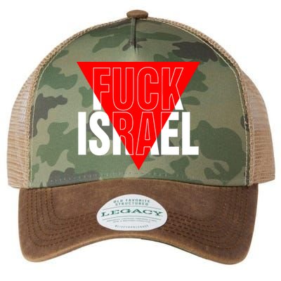 Fuck Israel Red Triangle Legacy Tie Dye Trucker Hat