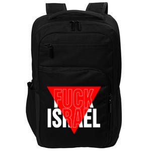 Fuck Israel Red Triangle Impact Tech Backpack