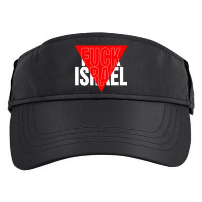 Fuck Israel Red Triangle Adult Drive Performance Visor