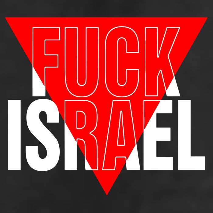 Fuck Israel Red Triangle Adult Drive Performance Visor