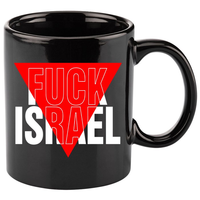 Fuck Israel Red Triangle 11oz C Handle Ceramic Mug