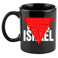 Fuck Israel Red Triangle 11oz C Handle Ceramic Mug