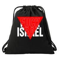 Fuck Israel Red Triangle Drawstring Bag