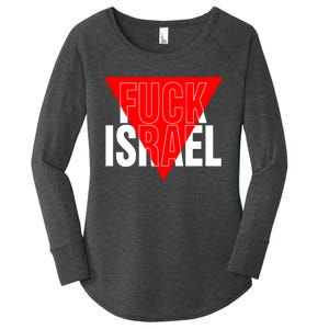 Fuck Israel Red Triangle Women's Perfect Tri Tunic Long Sleeve Shirt