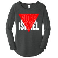 Fuck Israel Red Triangle Women's Perfect Tri Tunic Long Sleeve Shirt