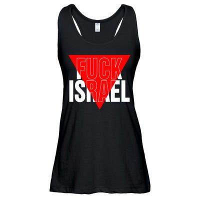 Fuck Israel Red Triangle Ladies Essential Flowy Tank
