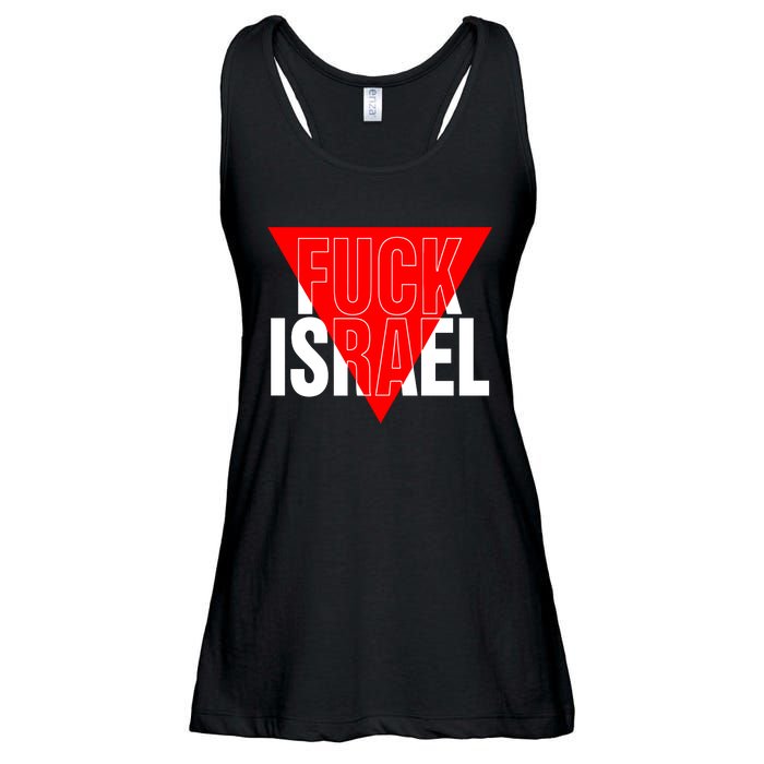 Fuck Israel Red Triangle Ladies Essential Flowy Tank