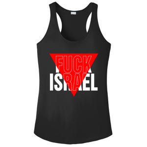 Fuck Israel Red Triangle Ladies PosiCharge Competitor Racerback Tank