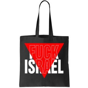 Fuck Israel Red Triangle Tote Bag