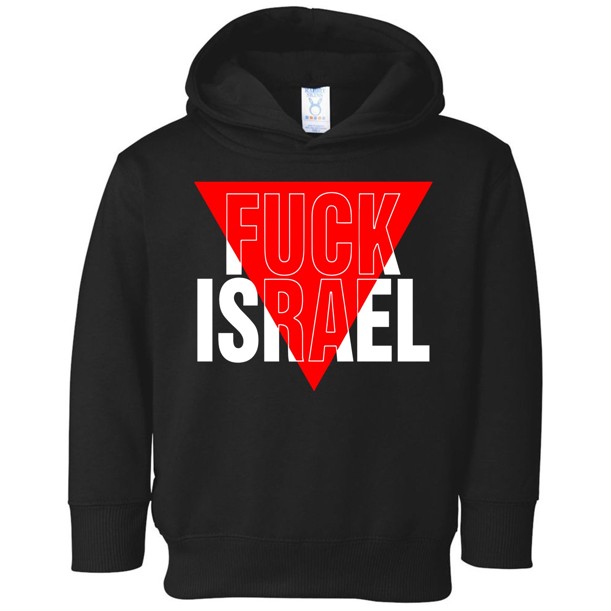 Fuck Israel Red Triangle Toddler Hoodie