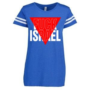 Fuck Israel Red Triangle Enza Ladies Jersey Football T-Shirt