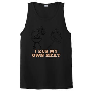 Funny I Rub My Own Meat Smoked Meat Barbecue Bbq PosiCharge Competitor Tank