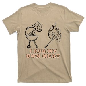 Funny I Rub My Own Meat Smoked Meat Barbecue Bbq T-Shirt