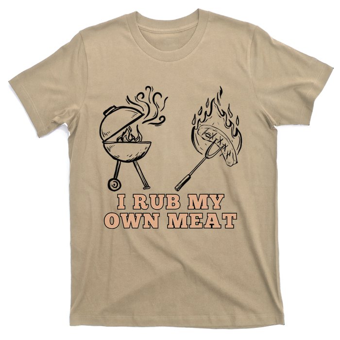 Funny I Rub My Own Meat Smoked Meat Barbecue Bbq T-Shirt