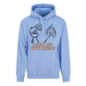 Funny I Rub My Own Meat Smoked Meat Barbecue Bbq Unisex Surf Hoodie