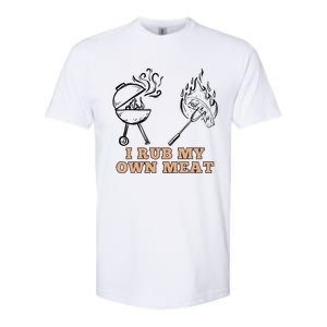 Funny I Rub My Own Meat Smoked Meat Barbecue Bbq Softstyle CVC T-Shirt