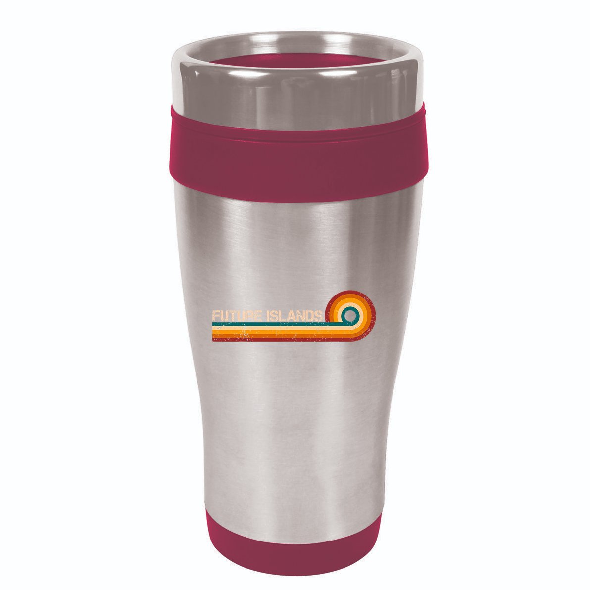 Future Islands Retro Stripes Musician Vintage 16oz Travel Tumbler