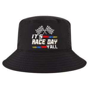 Funny Its Race Day Yall Checkered Flag Racing Track Cool Comfort Performance Bucket Hat