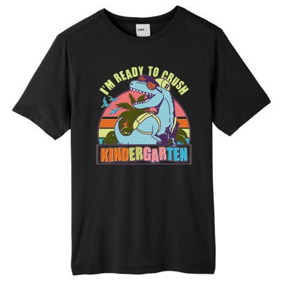 Funny I'm Ready To Crush Kindergarten Retro Dinosaur Tall Fusion ChromaSoft Performance T-Shirt